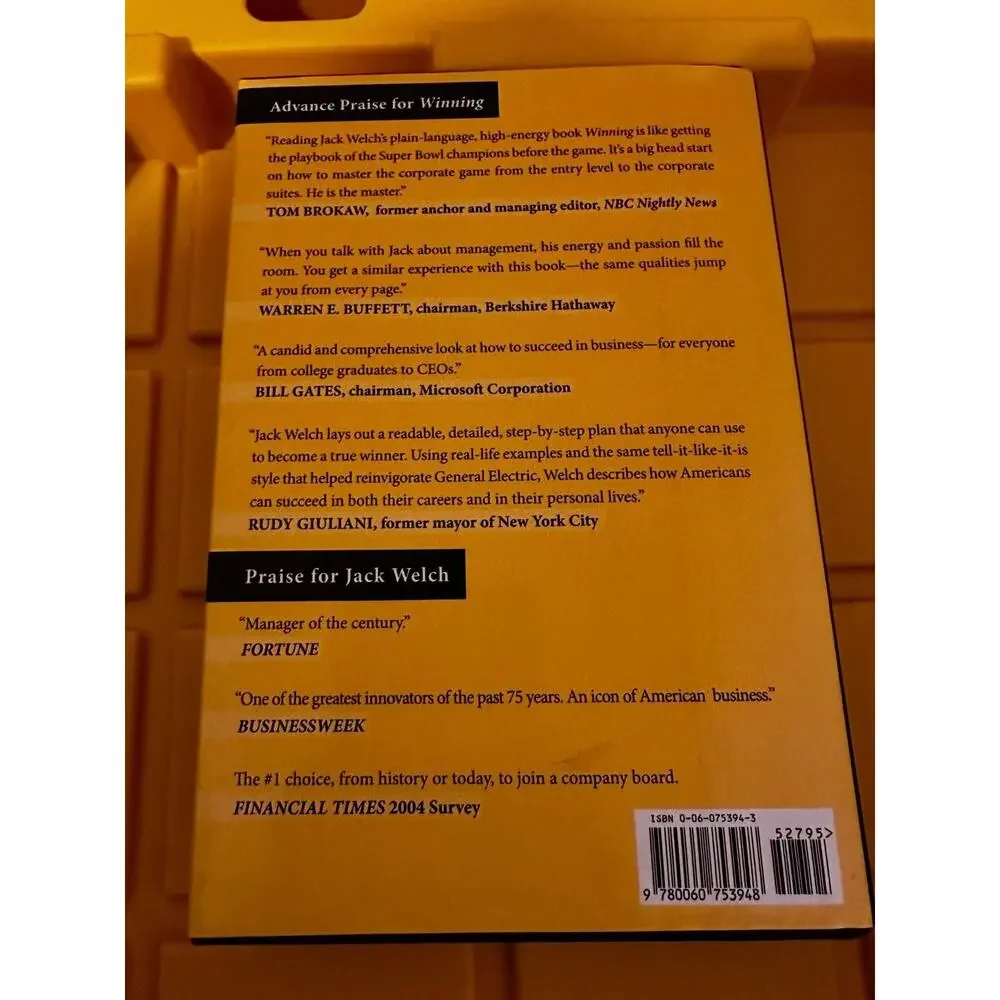 Jack Welch Winning HCDJ 2005 First Edition